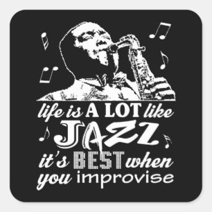 Citations de Jazz - Autocollants de musique