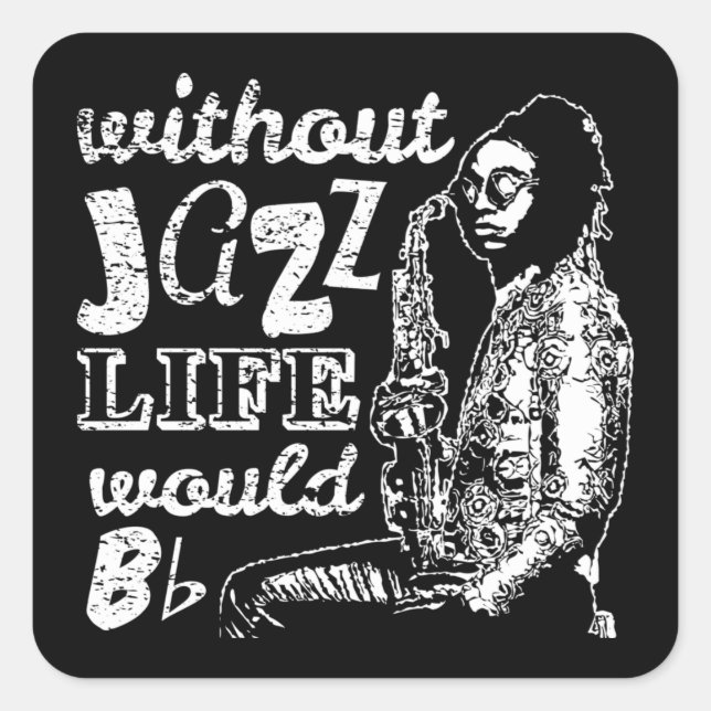 Citations de jazz - Stickers de musique (Devant)