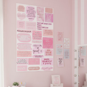 Citations de tableau de vision esthétique rose