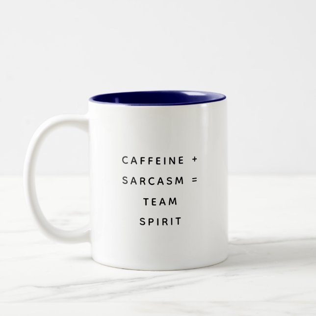 Citations drôles de collègues Mug cadeau d'humour  (Gauche)