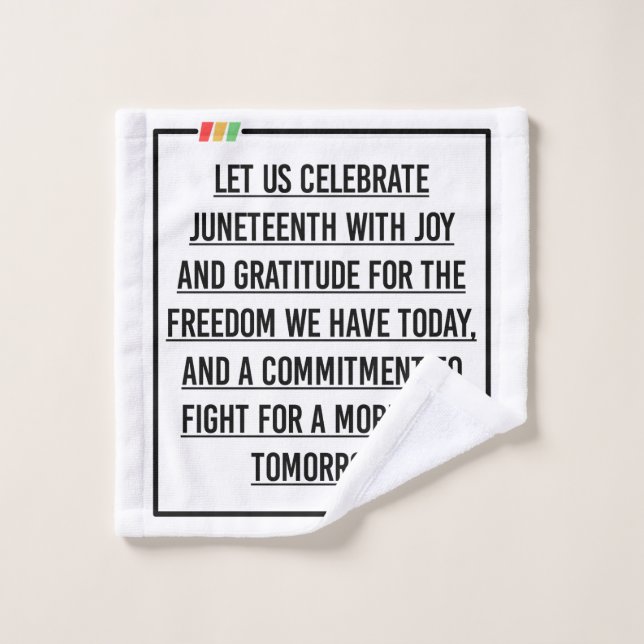 Citations du 11° siècle, Liberté des Africains-Amé (Gant de toilette)