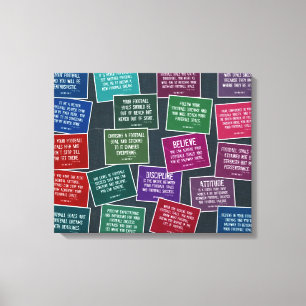Citations du football pour la toile étirée par