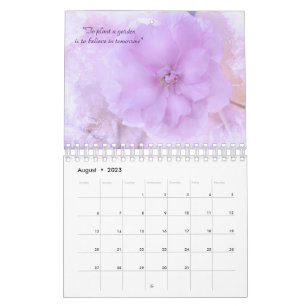 Citations Floral Love 2023 Calendrier