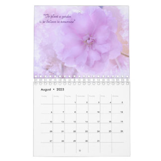 Citations Floral Love 2023 Calendrier
