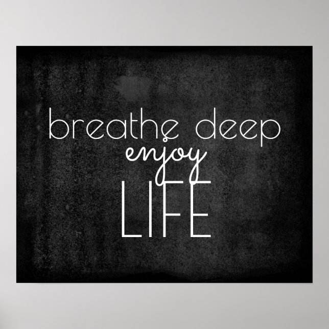citations inspirantes poster profiter de la vie (Devant)