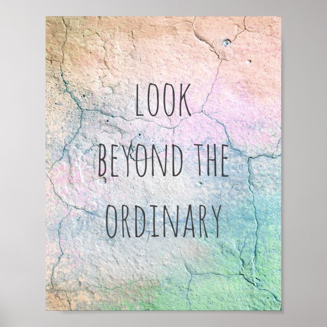 citations inspirantes typographie poster shabby ch (Devant)