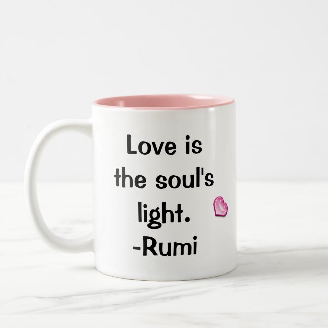 Citations : Love Is-Rumi Mug (Gauche)
