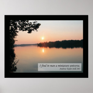 Citations Osteopathic et affiche de santé