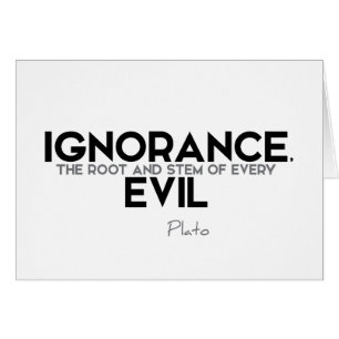 CITATIONS : Platon : Ignorance, mal