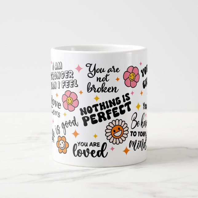 Citations positives en santé mentale Mug (Devant)