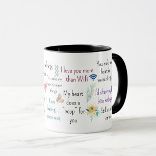 Citations Romantiques Mignonnes Art de Mug Esthéti