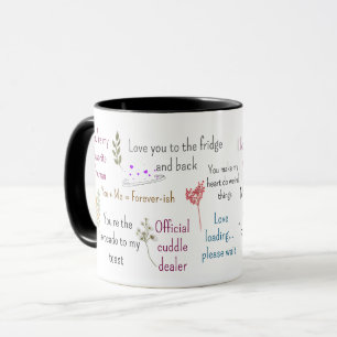 Citations Romantiques Mignonnes Art de Mug Esthéti