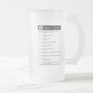 citations sur une tasse givrée - customisée