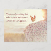 Citer carte postale Crainte d'échec