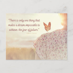 Citer carte postale Crainte d'échec
