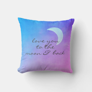 citez l'amour coussin pour vous à la lune et le do