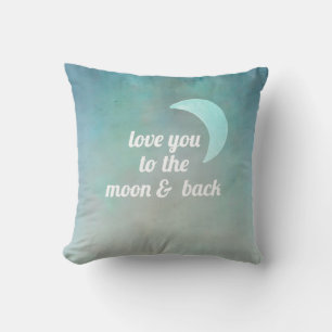 citez l'amour de coussin vous à la lune et au dos