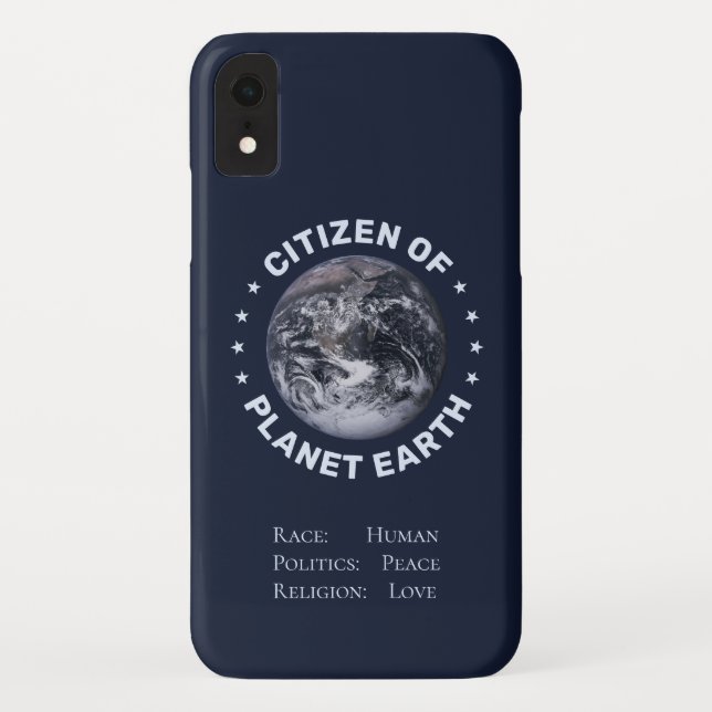 Citoyen de Planet Earth coque iphone (Dos)