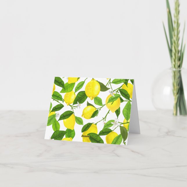 Citron à l'aquarelle (Dos)