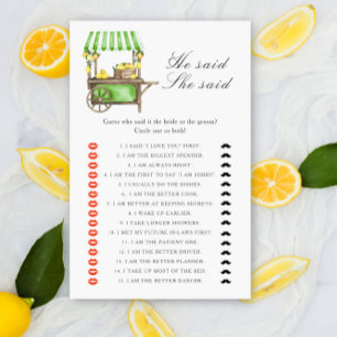 Citron Citrus - Il a dit qu'elle a dit jeu de baby