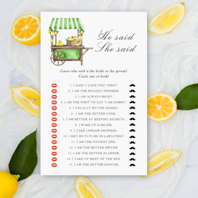 Citron Citrus - Il a dit qu'elle a dit jeu de baby (Créateur téléchargé)