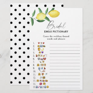 Citron citrus - jeu de pictionary emoji pour enter