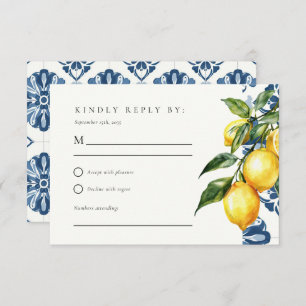 Citron Citrus Positano Mariage italien RSVP