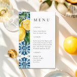 Citron Citrus Positano Menu Mariage italien<br><div class="desc">Citron Citrus Positano Menu Mariage italien</div>