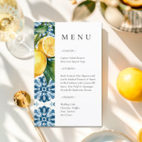 Citron Citrus Positano Menu Mariage italien