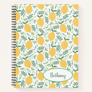 Citron et Feuille mignons Carnet du Journal des fr