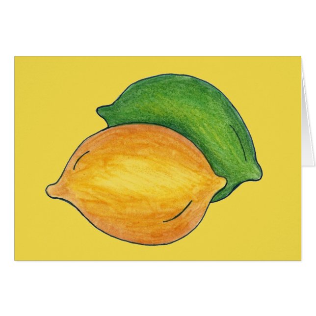 Citron jaune vert citron Cuisine de fruits (Devant horizontal)
