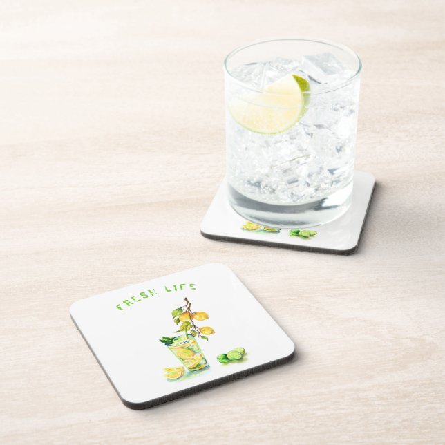 Citron jus Cool Boire Lemonade Dessous de verre (Côté Droit)