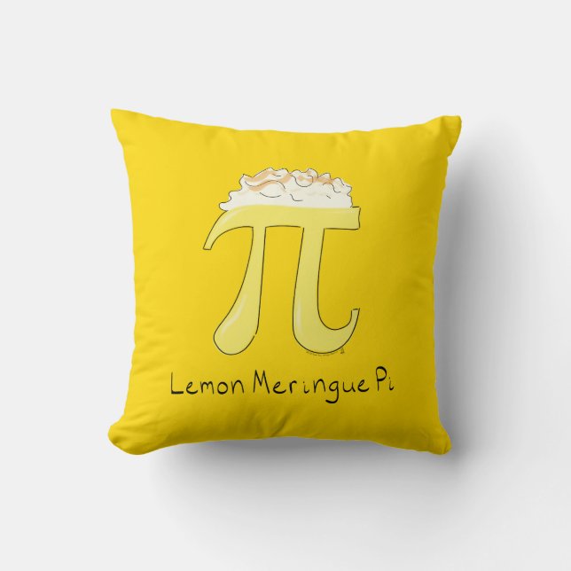 Citron Meringue Pi Cute Math Pi Coussin (Recto)