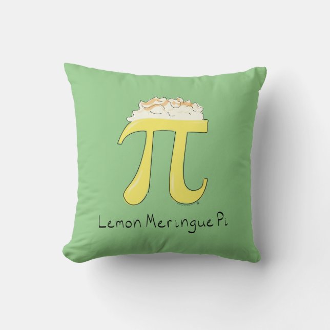 Citron Meringue Pi Cute Math Pi Coussin (Recto)