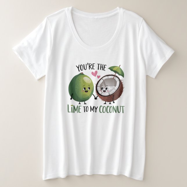 Citron pour mon noix de coco de la Saint-Valentin (Design devant)