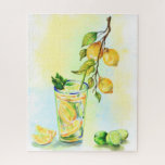 Citron Puzzles Jus Cool Boire<br><div class="desc">Puzzles avec jus de citron frais Cool Boire Lemonade Summer Party Fruit Cocktail Dessin - Choisissez / Ajoutez votre texte unique / Police / Couleur - Faites votre cadeau spécial - Redimensionnez et déplacez ou ajoutez des éléments / image avec outil de personnalisation! - Dessin et design par MIGNED. Vous...</div>