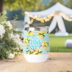 Citron Squeeze Mariage Anniversaire bleu