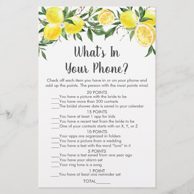 Citron vert or Qu'est-ce que dans votre jeu de tél (Devant)