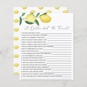 Citrons - 20 questions sur les Parents