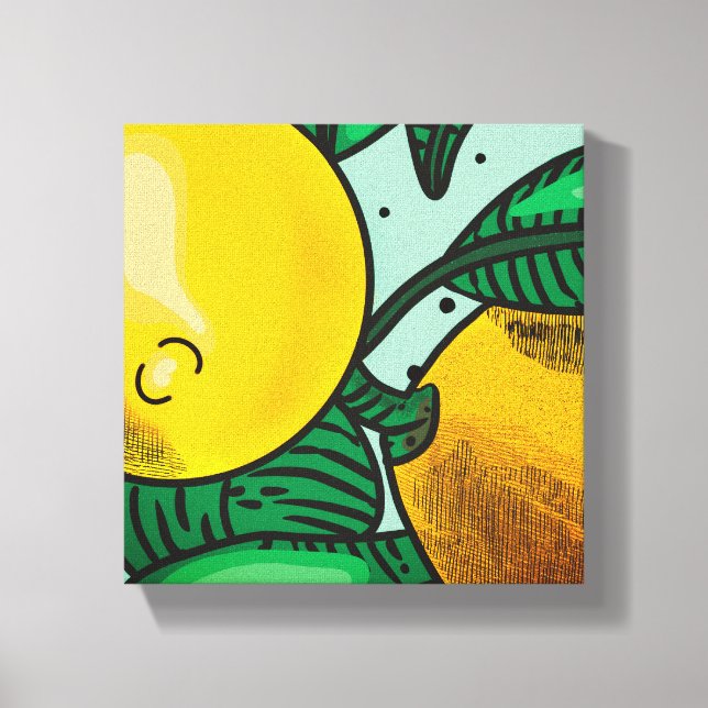 Citrons Adorables Impression sur Toile (Recto)