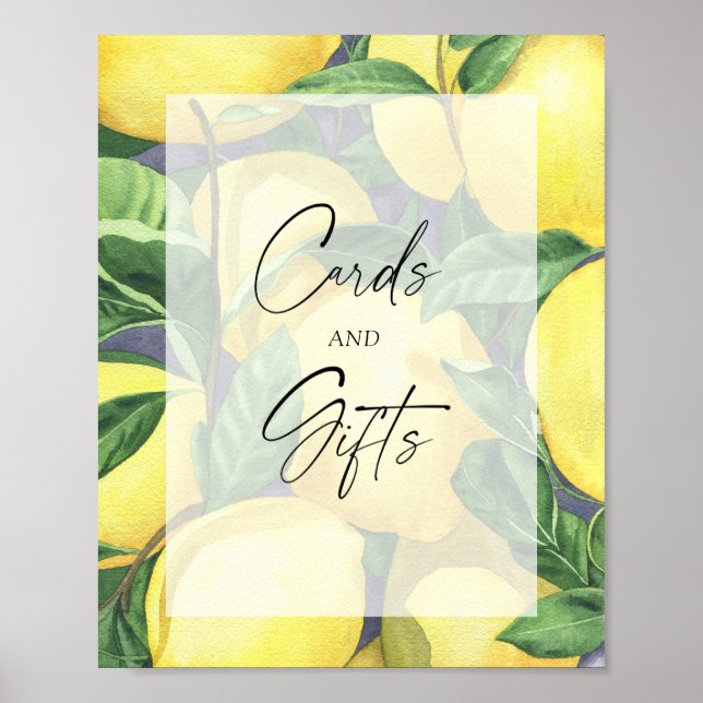 CITRONS - AFFICHE CARTES ET CADEAUX (Devant)