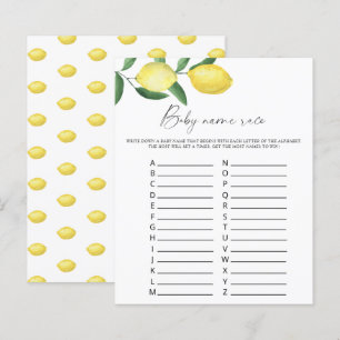 Citrons - Baby name race jeu