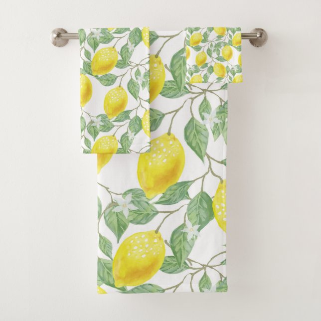 Citrons Citrus Fruit Jaune Motif tendance (En situation)