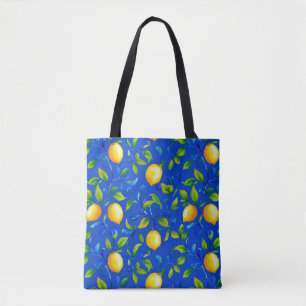 Citrons de jardin italien ensoleillé. Sac cabas ci