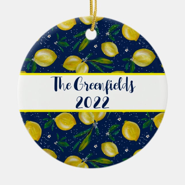 Citrons de Sorrente - Ornement en céramique person (Devant)