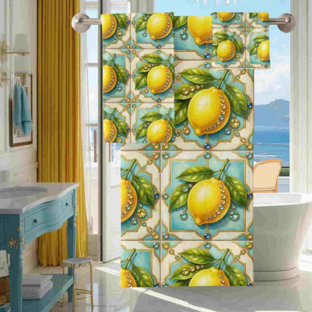 Citrons Diamants Art Déco Luxe  (Créateur téléchargé)