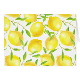 Citrons et motif feuille