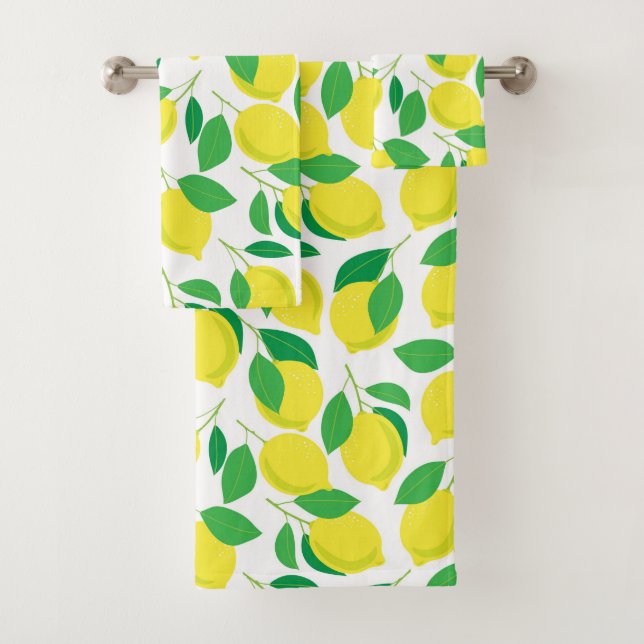 Citrons et motifs feuille (En situation)