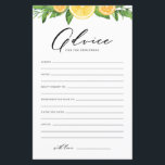 Citrons et oranges Conseils pour la carte des jeun<br><div class="desc">Donnez vos conseils et de bons voeux pour les jeunes mariés avec cette carte de conseil citron thème. Il dispose d'une guirlande aquarelle de citrons, d'oranges et de verdure avec un script fantaisiste. Personnalisez en ajoutant des textes au verso de la carte. Cette carte de conseil mariage est parfaite pour...</div>