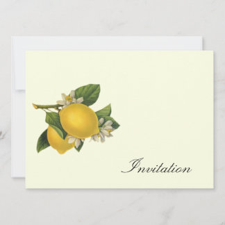 Citrons - Invitations Vintages